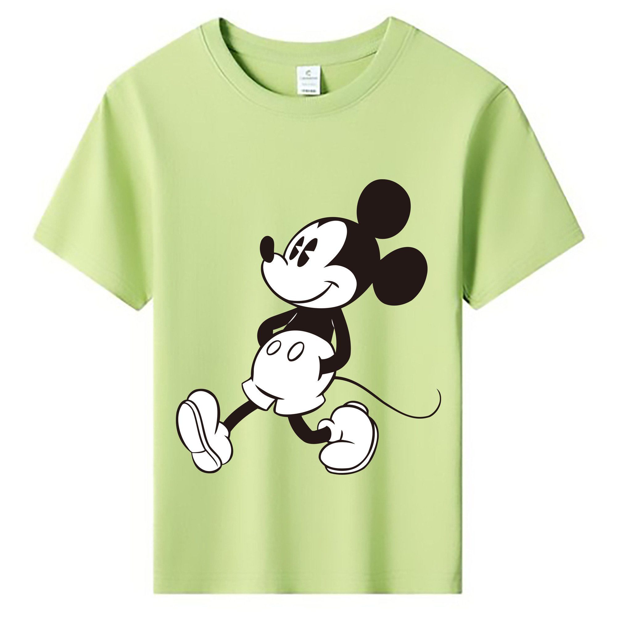 ミッキーマウス Mickey Mouse 綿100％キッズTシャツ（フロントプリント）